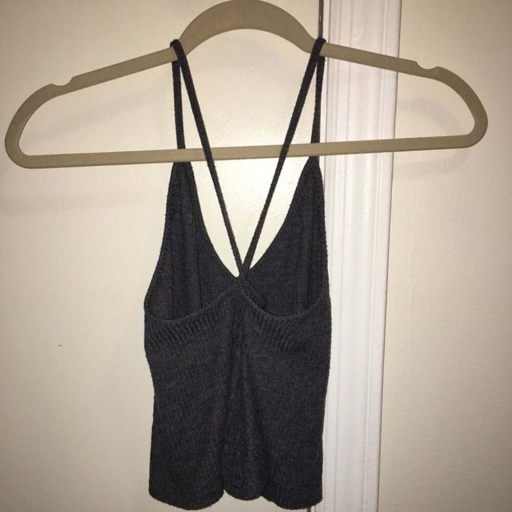 Grey crop top